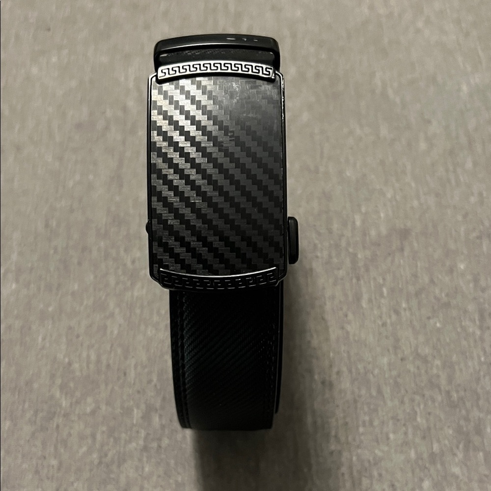 Black Carbon Fiber design Men's Belt